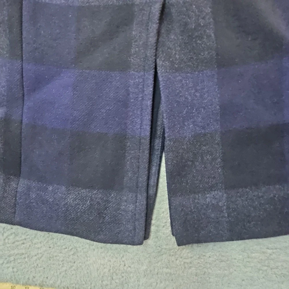 Madewell Coat Womens 6 The Gianna Plaid Insuluxe Overcoat Trench Wool Cashmere
